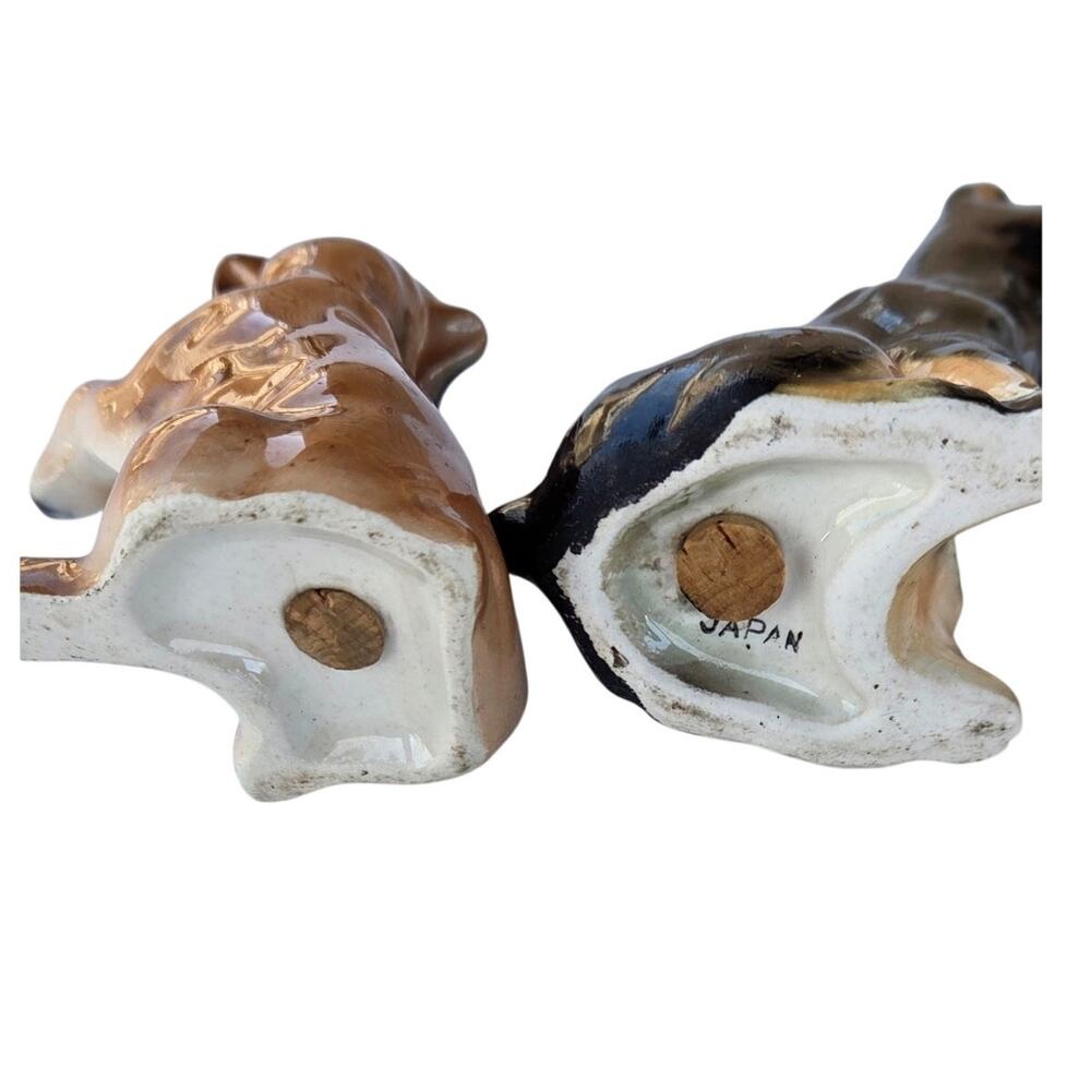 Vintage 1950s Made in Japan Dog Salt & Pepper Shakers | Doberman & Pug | MCM - Picture 7 of 8